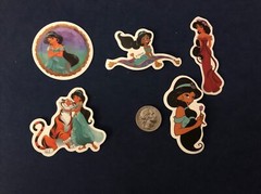 Disney Stickers – Disney Jasmine from Aladdin Lot of 5 Stickers.