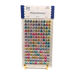 New Love Nicole Multicolor Rhinestone Stickers 8MM Craft Embellishment 150 Count