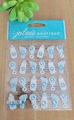 Jolee’s Scrapbooking Stickers, Baby Boy Icon Repeats, (24 Piece), Baby Shower