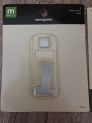 Making Memories Brushed Metal Monogram Lot (Letters: L, Q, Q / Reversible B)