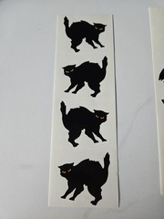 Vintage Mrs. Grossman HALLOWEEN Sticker Lot Witch Black Cat Pumpkin Bats Ghosts