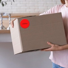 3 Inches Circle Stickers Roll 500 PCS, Self-Adhesive Large Round Color Coding…