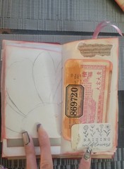 Handmade hard cover travel spring Junk Journal Matching & Ephemera