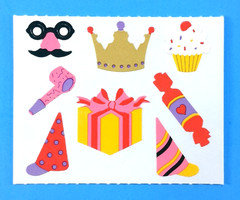 Vintage 90’s Mrs. Grossman’s Birthday Hats & Party Items Sticker Mod Style 2