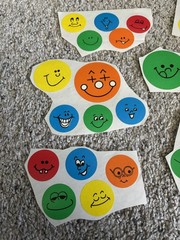 Vintage Smiley Face Stickers Cut Sticker Sheet