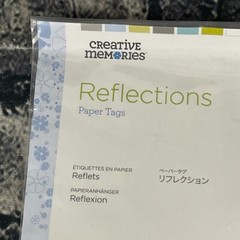 Creative Memories REFLECTIONS PAPER Tag Flower Stickers Scrapbook Craft 2 packs