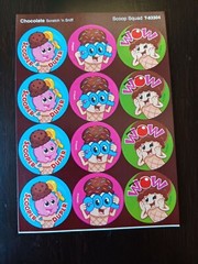 SCRATCH N SNIFF *YOU CHOOSE* SCENTED STICKER SHEET – REWARD STICKERS – SCRAPBOOK