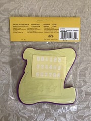 aci Scrapbook Accessories “Class of” Graduation w/Adhesive- Purple/white