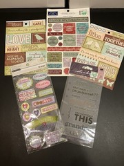 (5) K&Co, Paper House, Recollectons, Soft Spoken GRANDPARENTS THEME Stickers