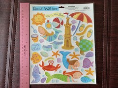 New David Walker Scrapbooking Stickers – Fun in the Sun