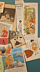 LOT 100 pc Vtg FAMILY CHILDREN Ephemera Pack Junk Journal Scrapbook Print Ads