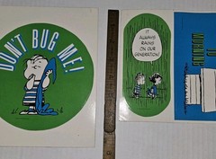Vintage 70s Extra Large Peanuts Snoopy Jumbo Stickers United Feature Syndicate