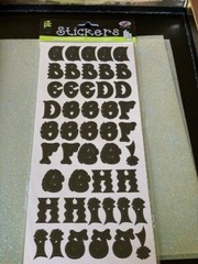 PROVO CRAFT STICKERS REPOSITIONABLE ALPHABIGGIES 1’’ BLACK LETTERS 100+ pcs