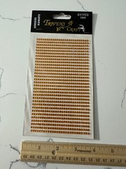 Triveni Craft 837PCS 3MM Adhesive Diamante Orange Rhinestones Scrapbooking Craft