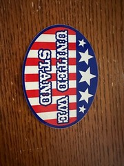September 11 2001 Sticker Always Remember Vending Machine Decal USA Flag NYC