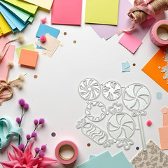 Lollipop Die Cuts for Card Making, Scrapbooking Die-Cuts, Candy Metal Cutting Di