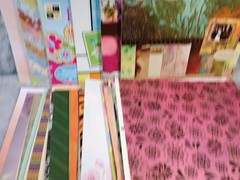 HUGE Mixed Bulk Lot sheets SCRAPBOOK PAPER Patterns CardStock Solids