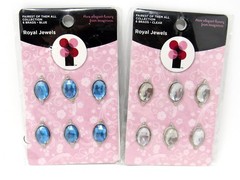 Imaginisce Lot of 2 packs Gem Brads Royal Jewels Fairest Of Them All Coll 12 pcs