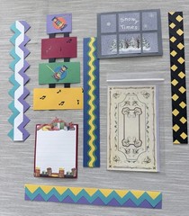 Creative Memories LOT Premade Borders, Journaling Boxes, Deco File, & More