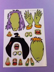 Design a witch activity sticker sheet