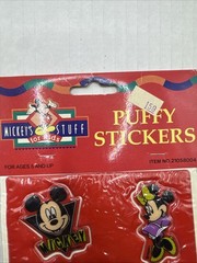 Vintage 1980s Disney Mickey’s Stuff for Kids Puffy Stickers Sealed More In Store