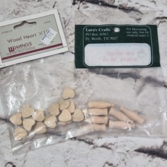 Vintage Wooden Items Spools Cows Churns for Crafting Folk Art Country Crafts Lot