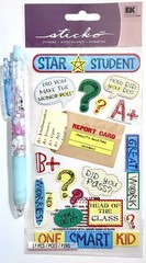 Star Student School Stickers Scrapbooking Card Journal Planner Sticko
