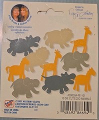 Westrim Crafts Memories Forever Scrapbooking Zoo Animals