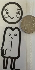READY TO COLOR Stickers(18pc) Food•Cherries•Ice Cream•Faces •Cupcake•Card Making