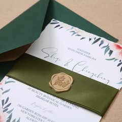 Wax Seal Stickers 100 Pcs 1.2″ Eucalyptus Leaf Self-Adhesive – Perfect