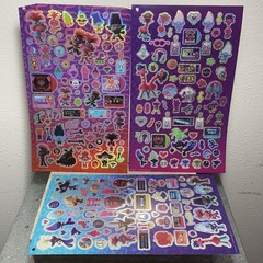 Trolls World Tour 3 Foil Sticker Sheets CHECK ALL PHOTOS FOR THE CONDITION