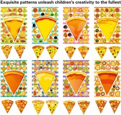 24 High-Quality Pizza Stickers for Kids – Perfect for Birthday Parties & Games