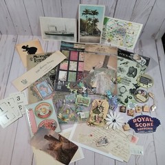 Scrapbook Ephemera Vintage Shabby Chic Victorian Fairy Floral Butterfly Lot #3