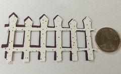 PICKET FENCE Die-Cut(6pc)3-1/4″ x1-3/4″Garden•Trees•Garden•Yard •Outside•Plants