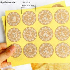 XMAS Labels MERRY CHRISTMAS Stickers Seals Stickers 120 pcs Snowflake Decoration