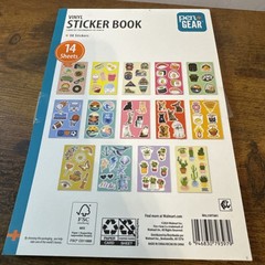 Pen+Gear Vinyl Sticker Book, 14 Sheets with 98 Stickers