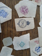 Antique Monogram Crests Coat Of Arms Ex Libris Historic Lot Art