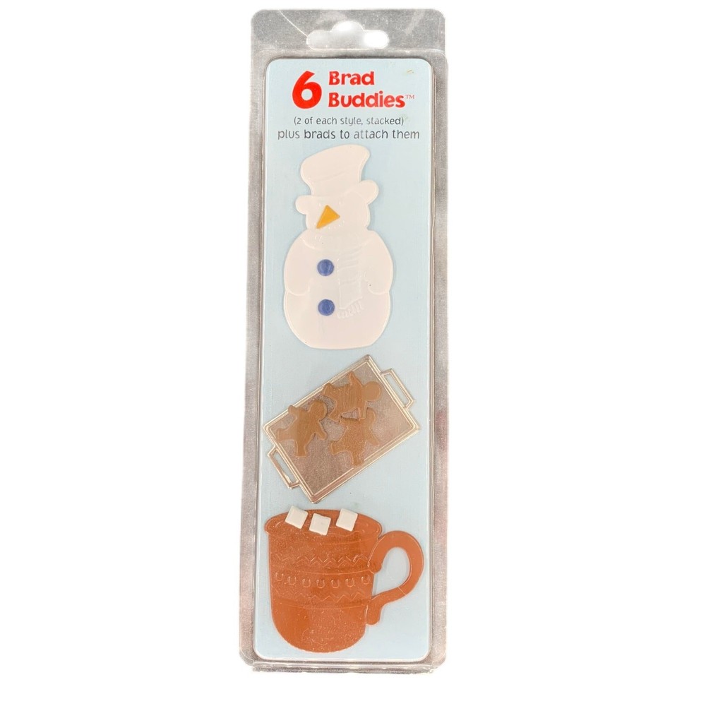 Brad Buddies Hot Off the Press Frosty Winter Scrapbooking Embellishments Metal