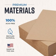 100 Sheets of 8.5″ x 11″ Chipboard – Perfect for DIY Projects and Shipping