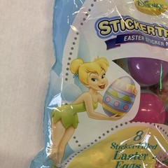 Disney/Pixar TINKERBELL/TANGLED Rapunzel 8 Sticker Filled Easter Eggs New (2)