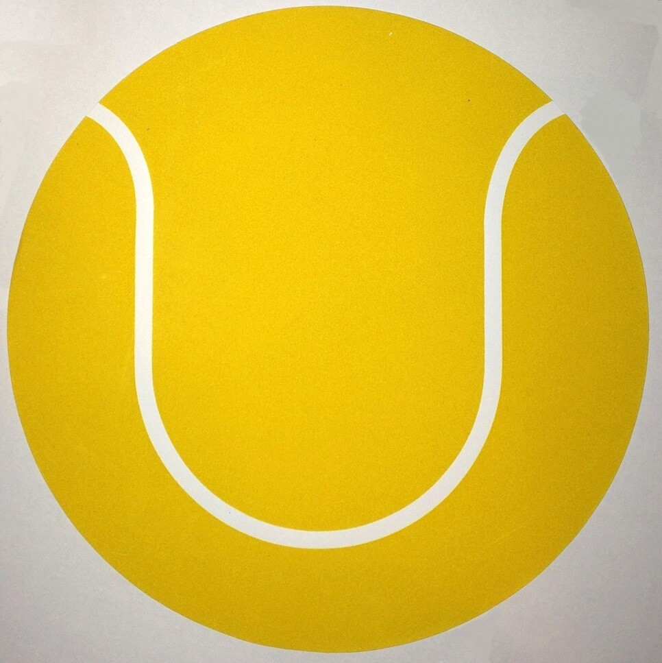 1 sheet Scrapbook Textured Die Cut TENNIS BALL Reminisce RS005