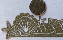 SEASHELL BORDER Die-Cuts (3pc)Approx.5.5″x 1.5″ Ocean•Sea•Sand•Tropical•Vacation