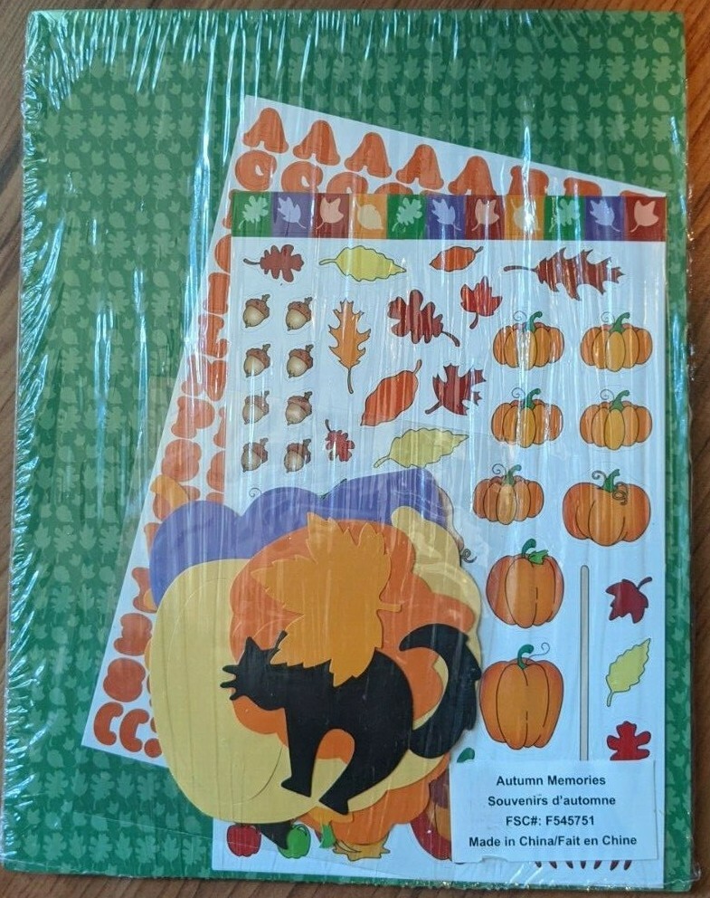 Scrapbooking papers and stickers – Autumn/Fall theme