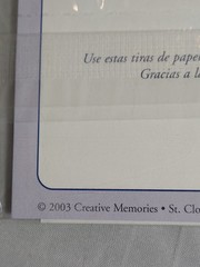 Creative Memories FLOWER BUD Printed Photo Mounting Paper Strips