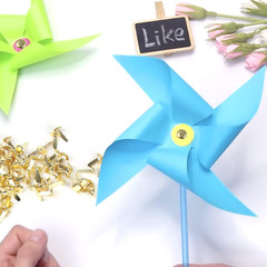 200Pcs Mini Paper Fastener Brad,Split Pin for Art Crafting School Project Decora