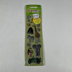 Vtg NOS Sandylion Prismatic Stickers Safari 1 Sheet New Sealed