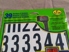 2″ VINAL STICKERS LETTER AND NUMBERS COMBONATION PACK GENERAL USE AS SHOWN