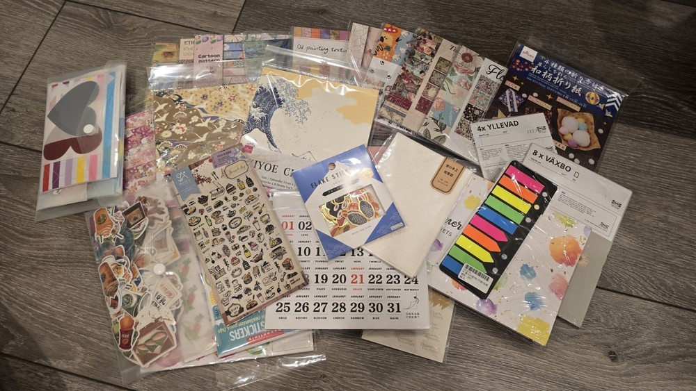 Scrapbooking & Paper Craft Mixed Lot Embellishments Stickers Journaling 1000+