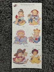 Tie Me To The Moon ~ Dimple Street Gang Vintage Sticker Lot Of 9 Sheets