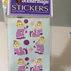 Stickermagic Clown Stickers Fuzzy +